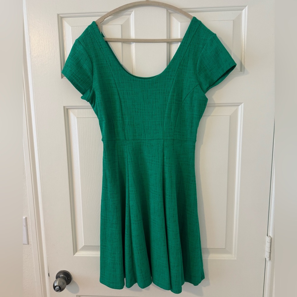 Maeve green dress from Anthropologie size medium